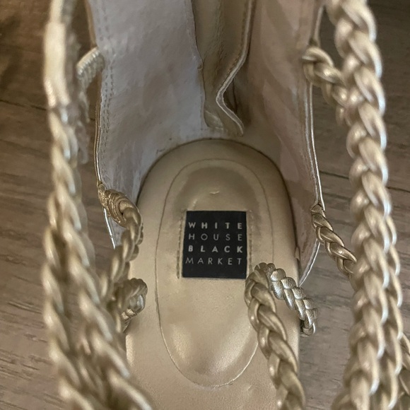 WHBM Gold Gladiator Style Sandals - Picture 10 of 11